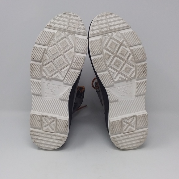 Converse Brown Leather Suede Unisex High Tops - Picture 10 of 12